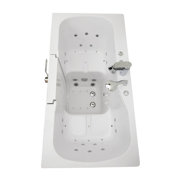 Ella Walk In Bath Tub4Two 32"×60" Hydro+Air+Independent Foot Massage